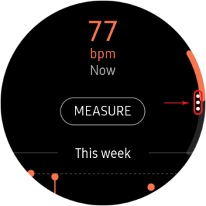 disable auto heart rate monitor- options icon