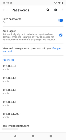 how to check saved password in chrome mobile- passwords