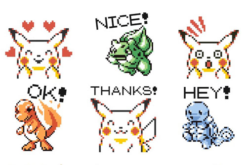 pixel pokemon stickers