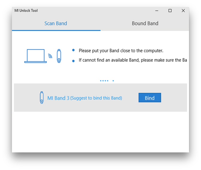 how to unlock windows with mi band- Bind the Band with Mi Unlock tool