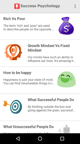 self help app - 03 - Success Psychology