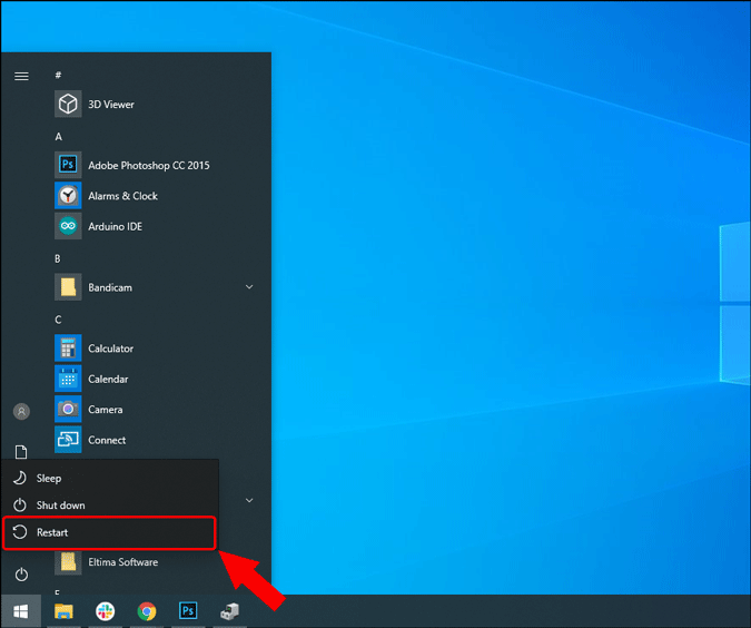 shift restart for advanced restart windows 10