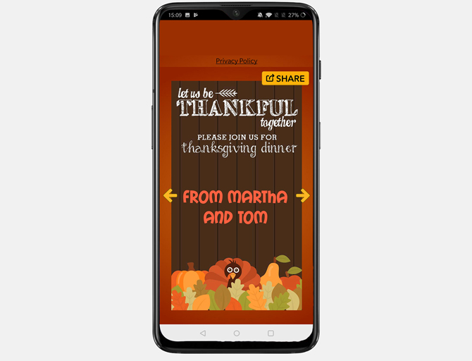 best thanksgiving apps- cards android