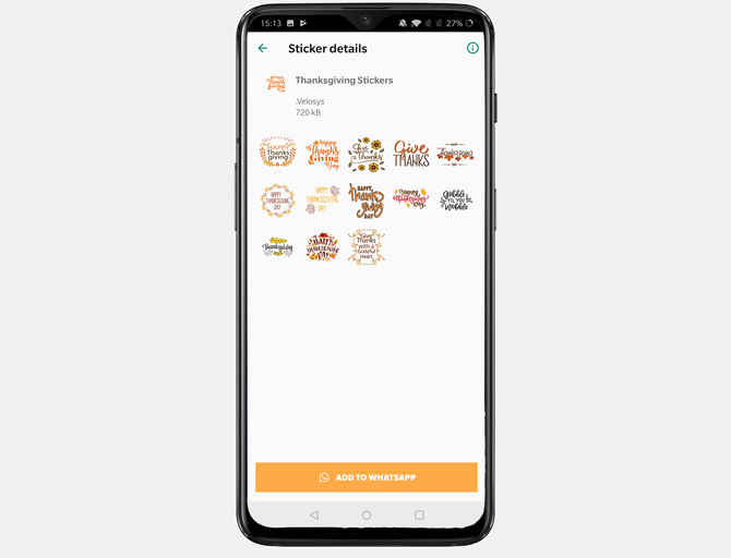 best thanksgiving apps- stickers android