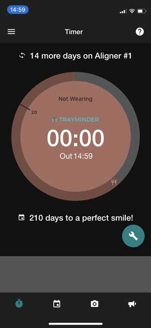 trayminder- remind about wearing retainer and invisalign