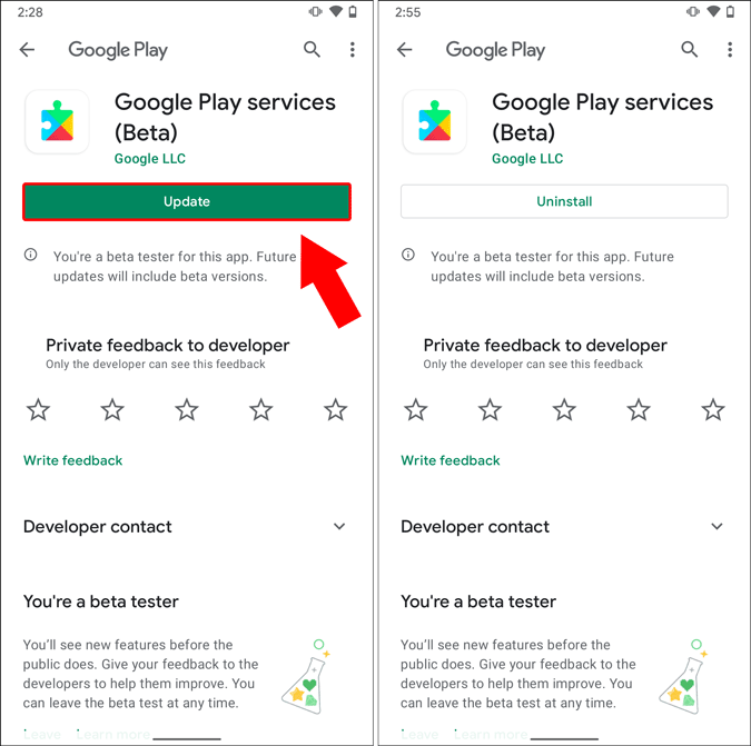 update google play services app