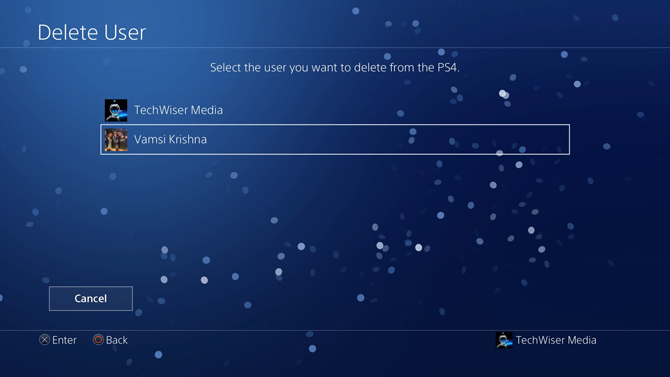put a password on PS4- user