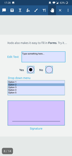 PDF editor apps for Android- Xodo